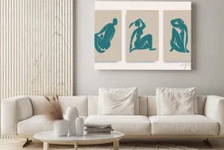 Obraz: Contemporary henri matisse abstract vector poster. woman nude