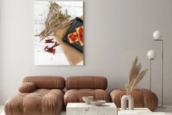 Obraz: Cracker z pieczonej papryki, papryka chili i oregano