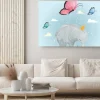 Obraz: Cute elephant flying with a butterfly