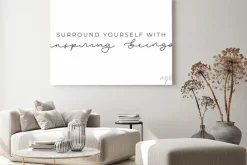 Obraz: Cytat motywacyjny na białym tle