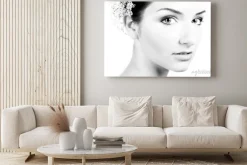 Obraz: Czarno-biały z bliska piękne kobiety