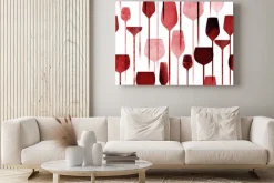 Obraz: Czerwone kieliszki na wino