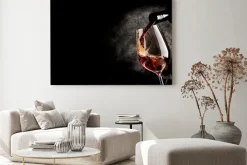 Obraz: Czerwone wino w kieliszku