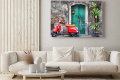 Obraz: Czerwony skuter