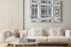 Obraz: 3d kolumny i belki, architektura tła.