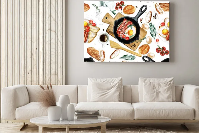 Obraz: Deseń w śniadaniowy wzór