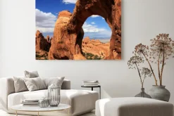 Obraz: Double o arch - kwadrat tło