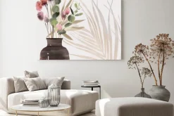 Obraz: Dried boho flowers compositions design for greeting