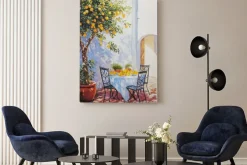 Obraz: Drzewo cytrynowe włoski pejzaż