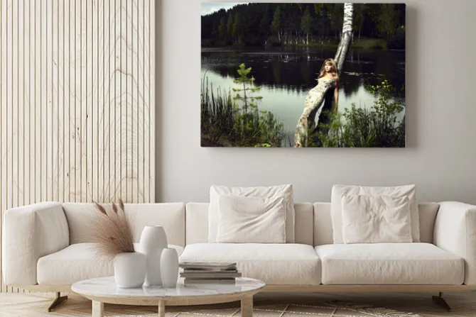 Obraz: Dziewczyna i rzeki