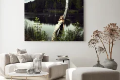 Obraz: Dziewczyna i rzeki