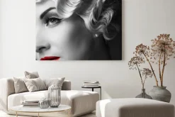 Obraz: Elegancka blond kobieta retro