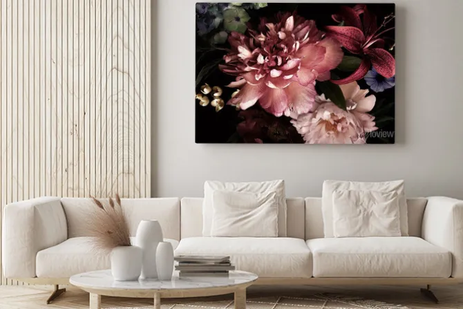 Obraz: Eleganckie kwiaty na zbliżeniu