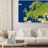 Obraz: Europe map in global satellite photo. elements of this image