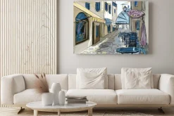 Obraz: Fasady starych domów w mieście