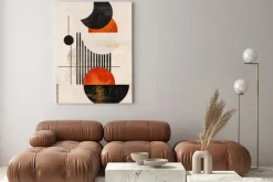 Obraz: Figury geometryczne w abstrakcyjnym stylu