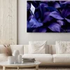 Obraz: Fioletowo niebieskie liście tropikalne
