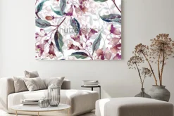 Obraz: Floralny deseń w stonowanych kolorach