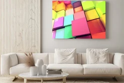 Obraz: Fondo abstracto de cubos de colores