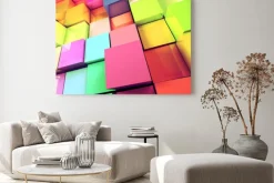 Obraz: Fondo abstracto de cubos de colores