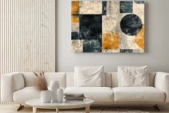 Obraz: Geometryczne kształty wzór w stylu grunge