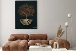 Obraz: Golden tree growing from the old book, education and knowledge