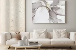 Obraz: Jasne tło z szaro-złotym tuszem