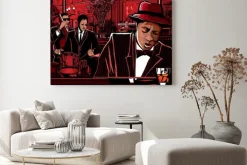 Obraz: Jazzowy zespół na ilustracji