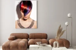 Obraz: Kobieta o fantazyjnej fryzurze