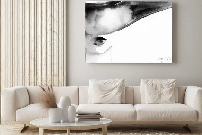 Obraz: Kobieta z eleganckim kapelusz. ilustracja mody