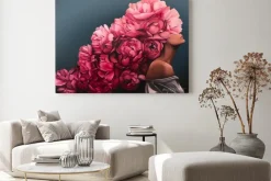 Obraz: Kobieta z różami na głowie