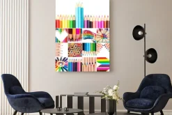 Obraz: Kolor kredki collage