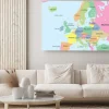 Obraz: Kolorowa mapa polityczna europy