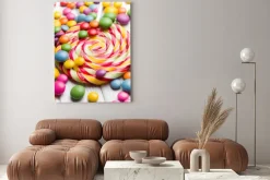 Obraz: Kolorowe cukierki i lizak
