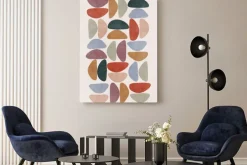 Obraz: Kolorowe kształty geometryczne w skandynawskim stylu