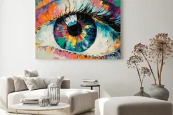 Obraz: Kolorowe oko abstrakcyjny malunek