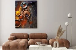 Obraz: Kolorowe suszone przyprawy mielone