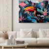 Obraz: Kolorowy abstrakcyjny tukan