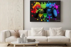 Obraz: Kontroler do gier kolorowa abstrakcja