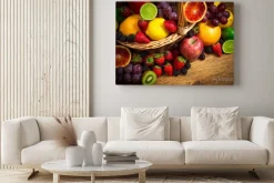 Obraz: Kosz pełen świeżych owoców
