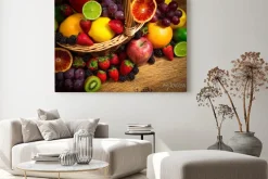 Obraz: Kosz pełen świeżych owoców