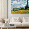 Obraz: Krajobraz z cyprysami w stylu van gogh