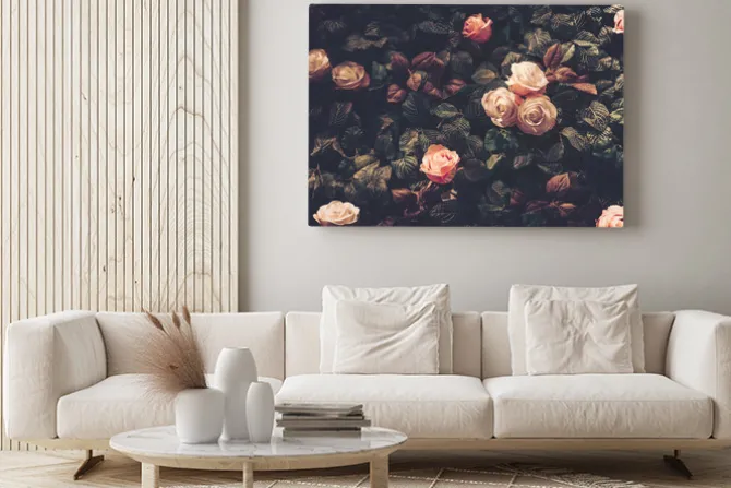 Obraz: Kremowe róże vintage