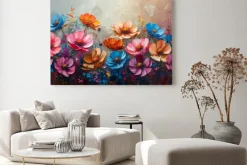 Obraz: Kwiaty polne 3d abstrakcyjny malunek