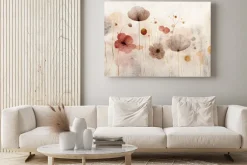 Obraz: Kwiaty polne malowane w stylu akwareli