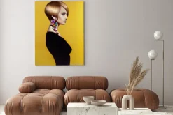 Obraz: Lady w stylowe fryzury