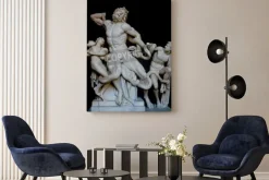 Obraz: Laokoona i jego synów, słynny klasyczny grecki posąg