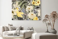 Obraz: Lato bezszwowy kwiecisty wzór. vintage kwiaty art. kwiaty róż,