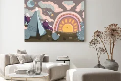 Obraz: Let the sun rise, let the moon set. vector hand drawn wall mural