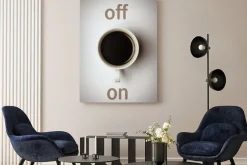 Obraz: "lichtschalter" kaffee on / off konzept